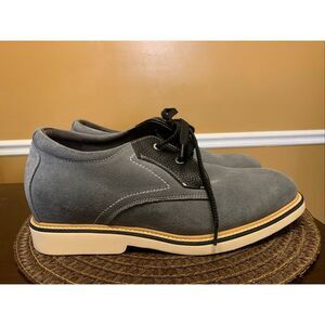 CALTO Y42023 - 2.8 Inches Elevator Height Increase Grey Casual Lace Up Oxford